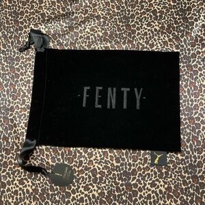 Fenty Crushed Velvet Black Puma Shoe Bag